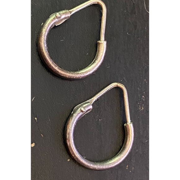 Sterling Silver Hoop & Leverback Earrings Set - Picture 3 of 5